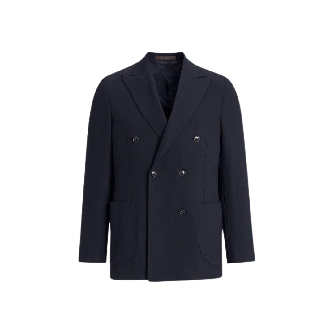 Oscar Jacobson | Farris Patch Soft Blazer | Navy