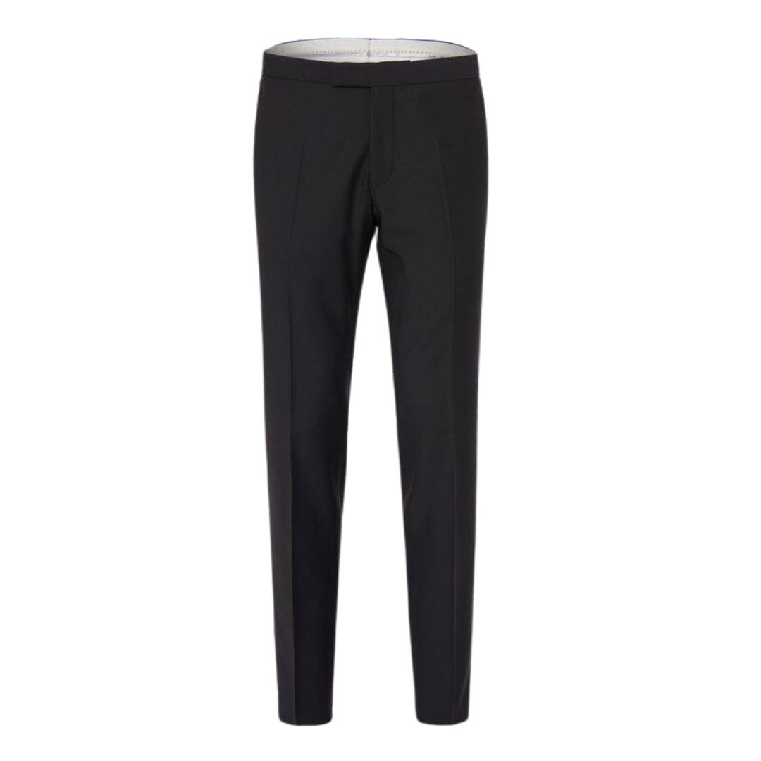 Oscar Jacobson | Devon Tuxedo Trousers | Black