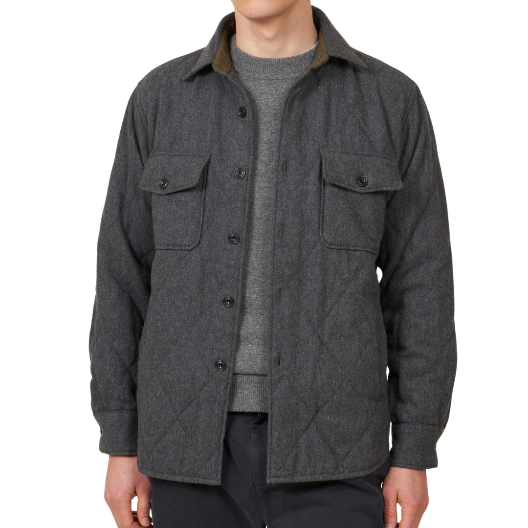 Hartford |  Casual Shirt Peter | Flannel Grey