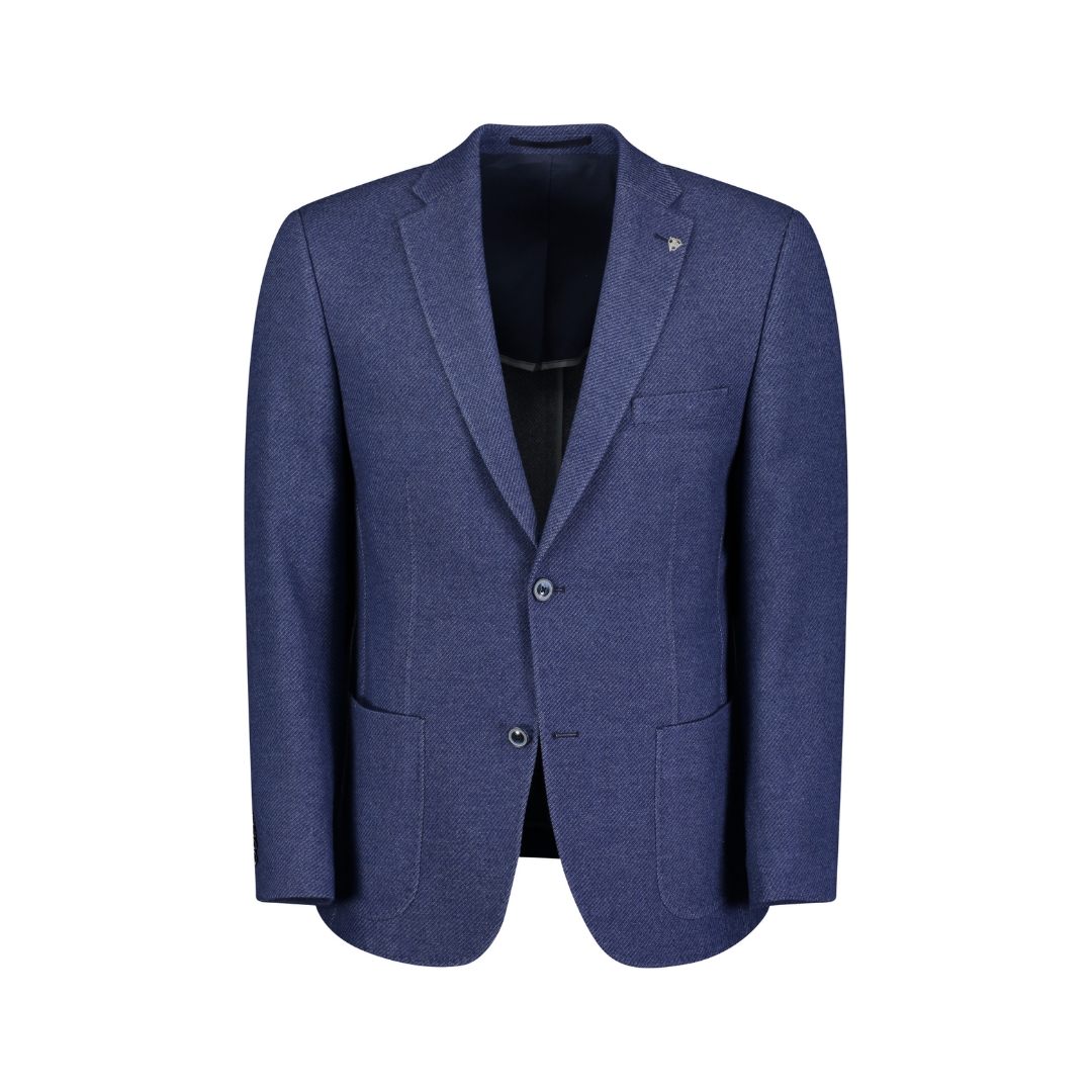 Roy Robson | Wool-Cotton Jacket | Blue